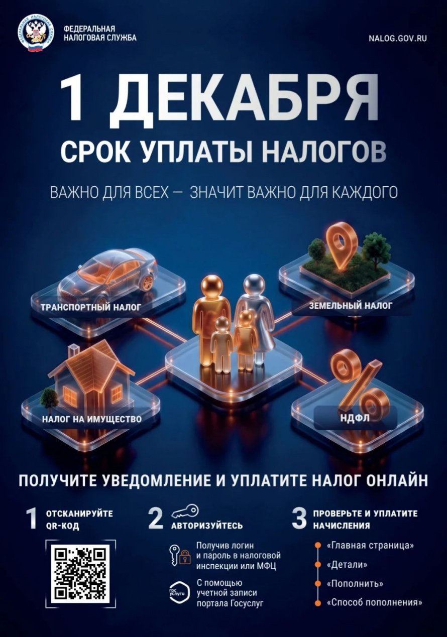 Налоговые уведомления направлены налогоплательщикам